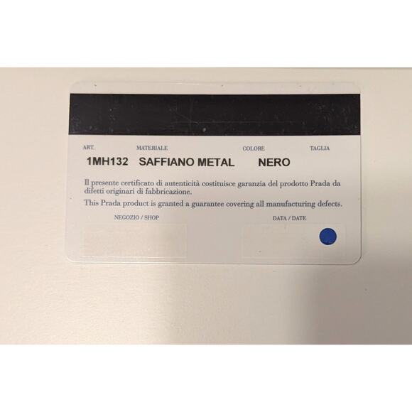 PRADA Black Saffiano Leather Wallet with Gold Zipper COA Card Included - Picture 11 of 16